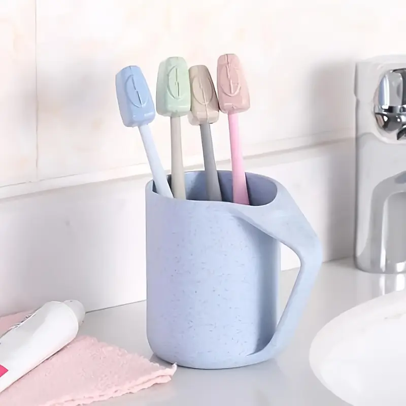 4Pcs Toothbrush Head Cover Caps Portable Tooth Brush Holder Protector Case For Travel Outdoor Camping Bathroom Organizer - Image 2