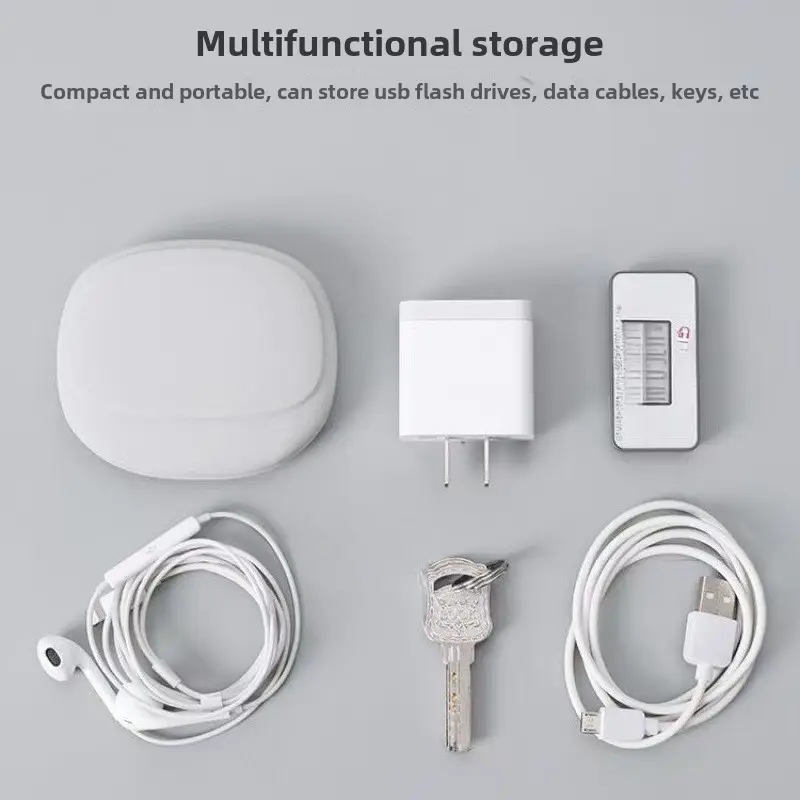 New Storage Bag for Wired Headphones, Convenient Travel Carry-on Mobile Data Cable Pocket - Image 4