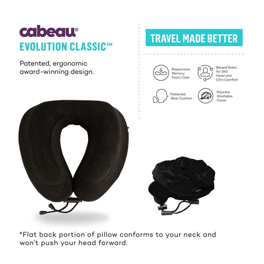 Cabeau Evolution Classic Travel Neck Pillow - Midnight - Image 4