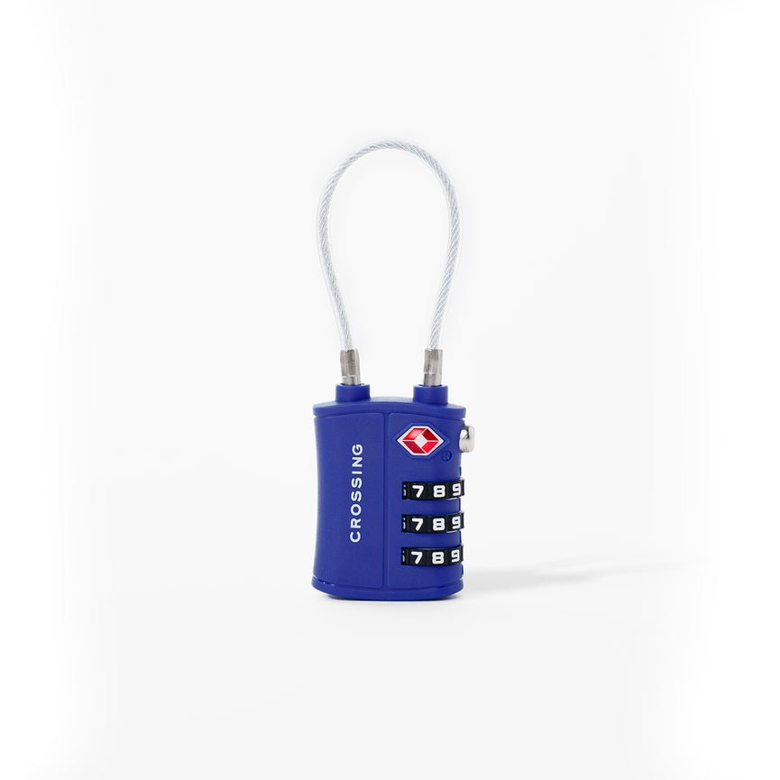 Crossing Ultra-Light TSA 3-Dial Cable Lock - Marian Blue