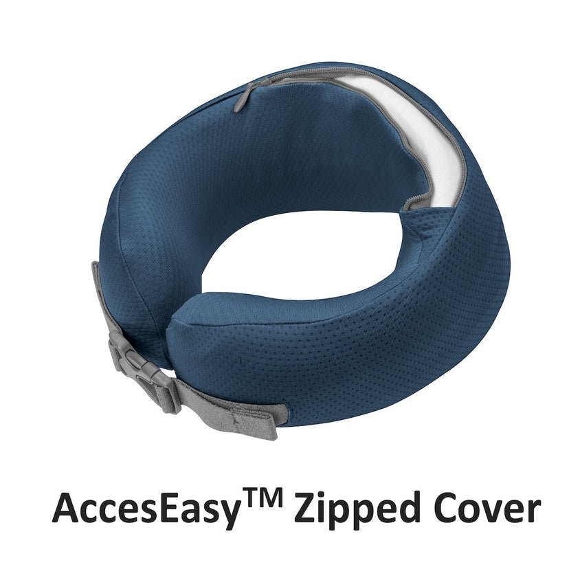 Easynap Foldable Pocket Travel Neck Pillow With Pouch Small - Midnight Navy (Dark Blue) - Image 4