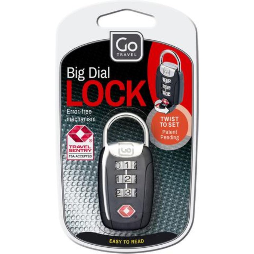 Go Travel Big Dial Twist 'N' Set Lock - Black - Image 3