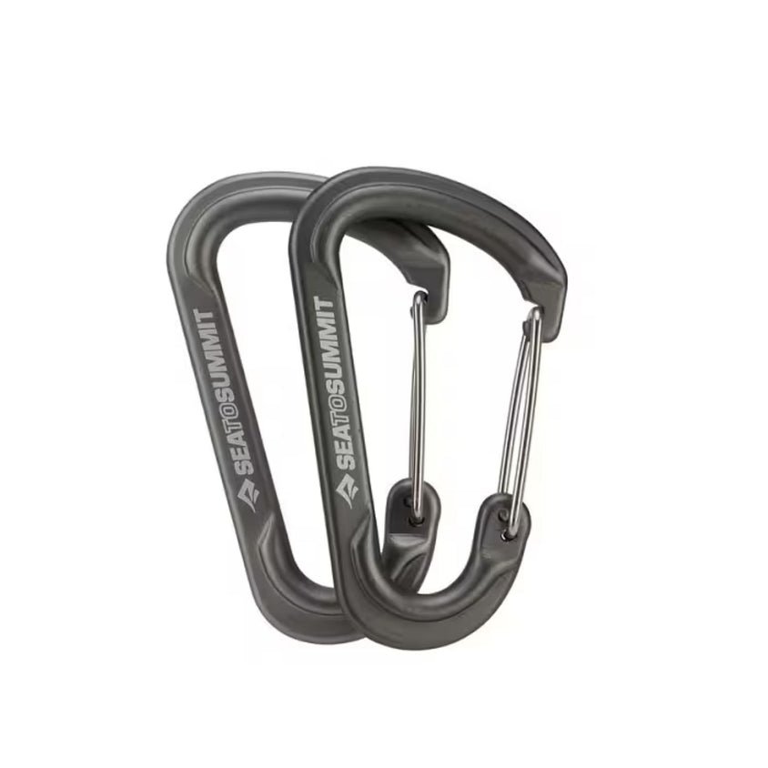 Sea To Summit Large Accessory Carabiner Set 2pcs (Titanium) - Image 2